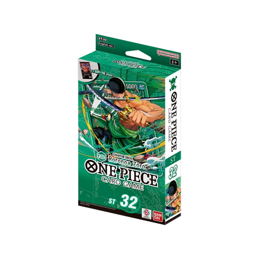 One Piece Card Game ST-32 Starter Deck Zoro (Green) sealed box, EN