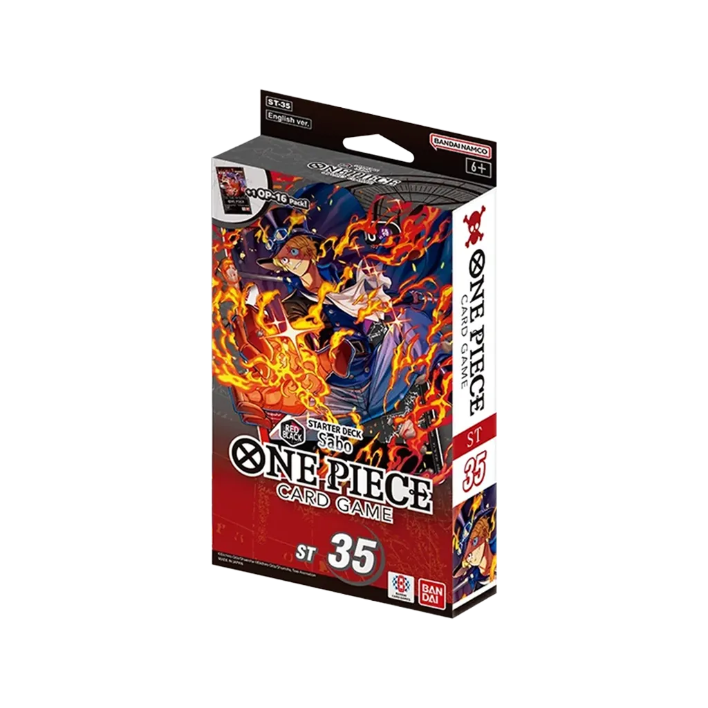 One Piece Card Game ST-35 Starter Deck Sabo (Red/Black) sealed box, EN