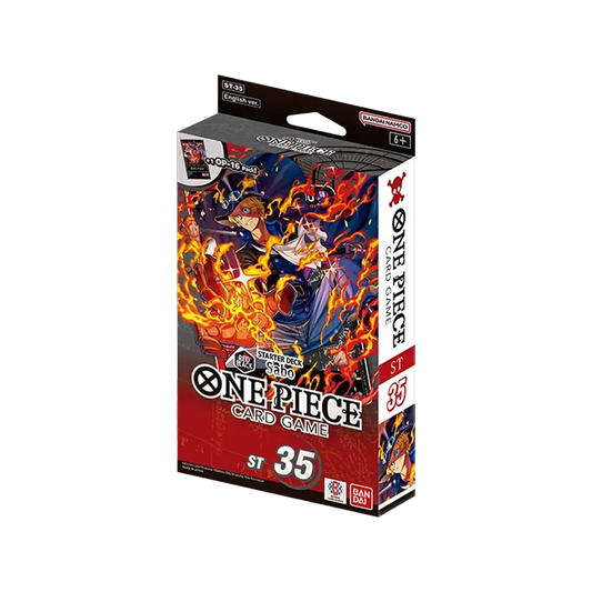 One Piece Card Game ST-35 Starter Deck Sabo (Red/Black) sealed box, EN